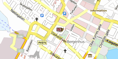 Den Nationale Scene Bergen Stadtplan