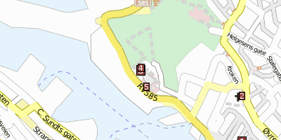 Stadtplan Festung Bergenhus